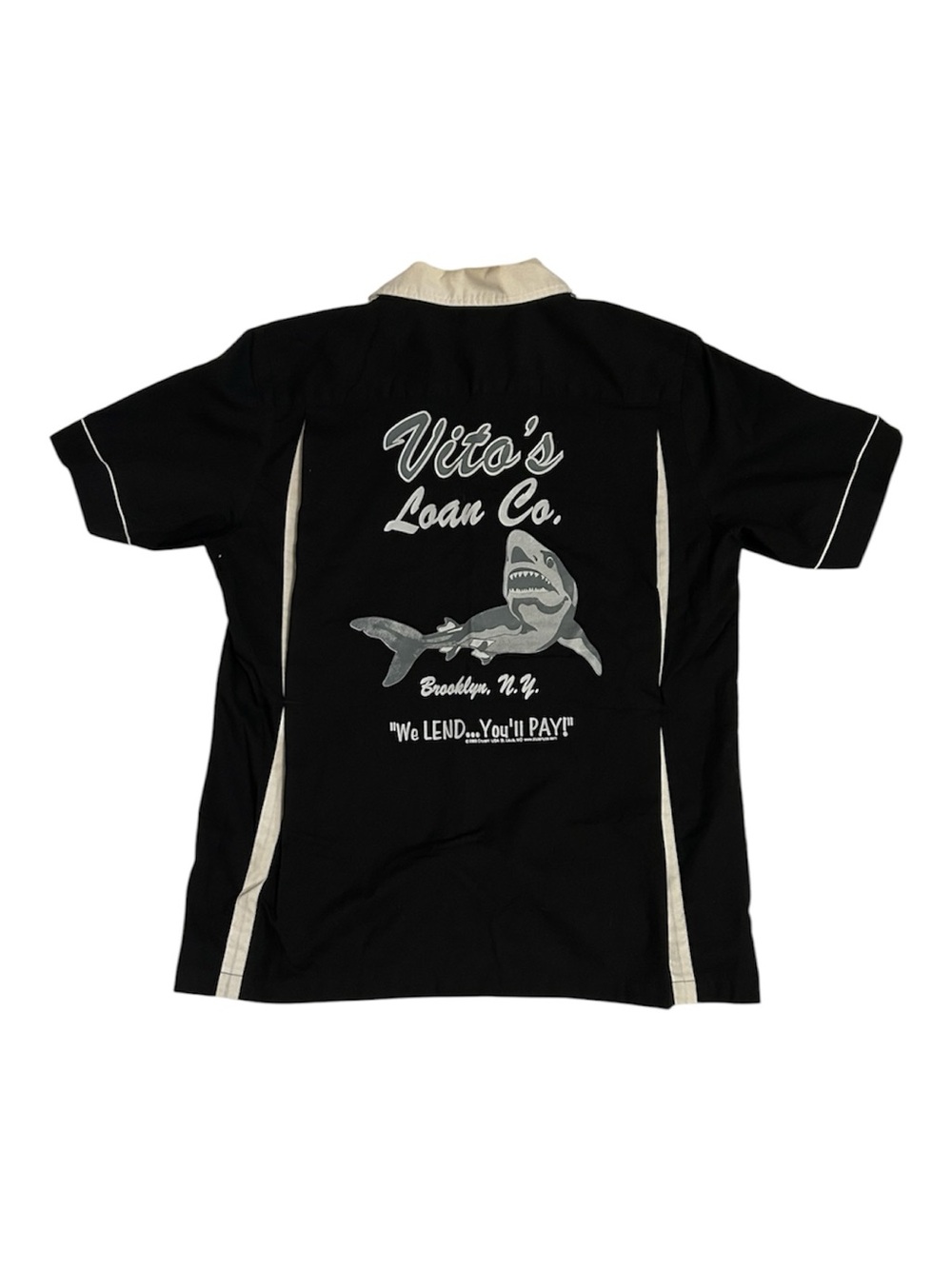 Men's Black Bowling Shirt